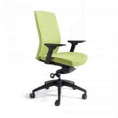 Kancelářská židle J2 BP černý plast - zelená 203