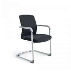 Jednací židle JCON WHITE - černá 201