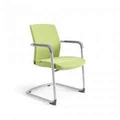 Jednací židle JCON WHITE - zelená 203