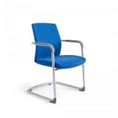 Jednací židle JCON WHITE - tmavě modrá 211