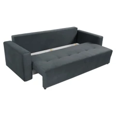 Rozkládací pohovka, šedá, MARIK