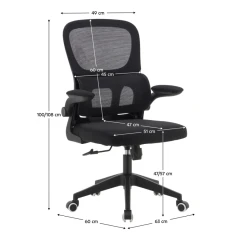 Kancelářské křeslo, černá, RAKIN