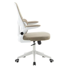 Kancelářské křeslo, béžová/bílá, RAKIN