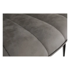 Židle, ekokůže světle šedá/černá, HAZAL