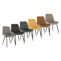 Židle, ekokůže zelená/černá, HAZAL