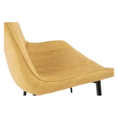 Židle, ekokůže žlutá/černá, Hazal