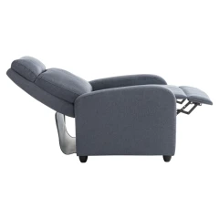 Relaxační křeslo, šedá, KRESO NEW