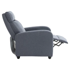 Relaxační křeslo, šedá, KRESO NEW