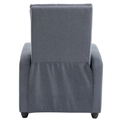 Relaxační křeslo, šedá, KRESO NEW