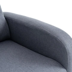 Relaxační křeslo, šedá, KRESO NEW