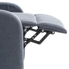 Relaxační křeslo, šedá, KRESO NEW