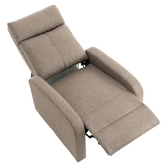 Relaxační křeslo, hnědá, KRESO NEW