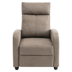 Relaxační křeslo, hnědá, KRESO NEW