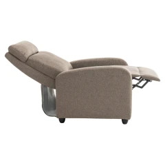 Relaxační křeslo, hnědá, KRESO NEW