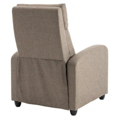 Relaxační křeslo, hnědá, KRESO NEW