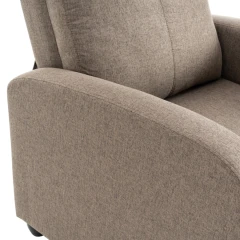 Relaxační křeslo, hnědá, KRESO NEW