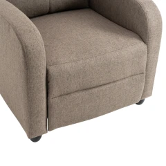 Relaxační křeslo, hnědá, KRESO NEW