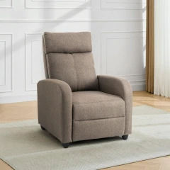 Relaxační křeslo, hnědá, KRESO NEW