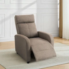 Relaxační křeslo, hnědá, KRESO NEW