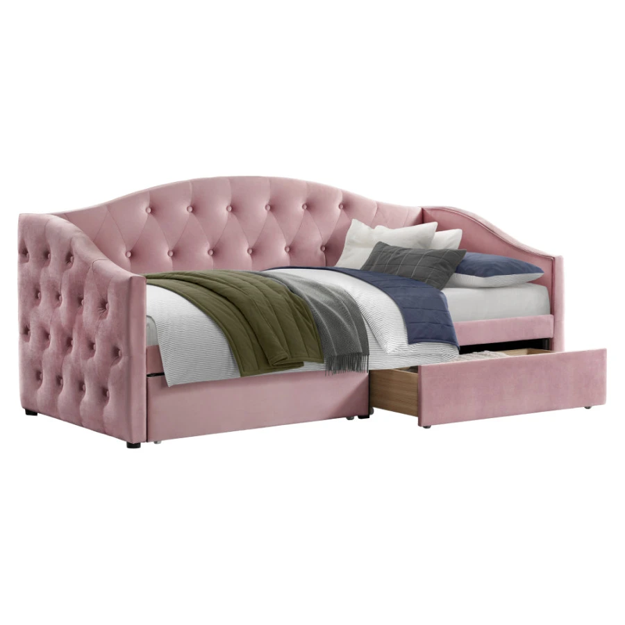 Postel ZASKA 90x200, růžová