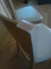 Jídelní židle Comfort koženka Maracaibo crema/buk - II. jakost č.4