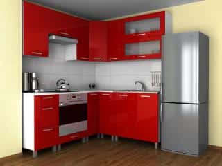 Vysoká kuchyňská skříňka Natanya SP šedý lesk
