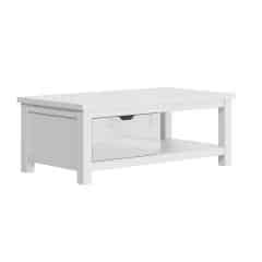 Konferenční stolek AR90, bílý lesk / bílá, ARTEK