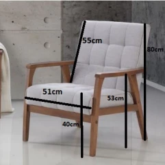 Křeslo PETRA žlutá/bílá lazura