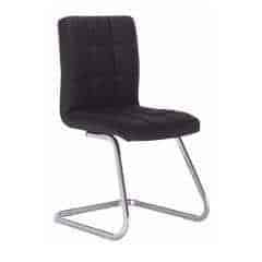 Designová stolička, černá látka, LAVINIA