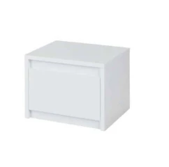 2x noční stolek, bílá / extra vysoký lesk HG, ITALIA