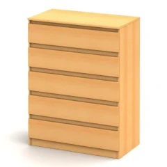 5 šuplíková komoda, buk, HANY 005