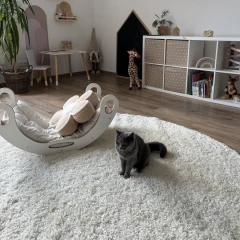 Ayyildiz kusový koberec Life Shaggy 1500 cream kruh