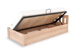 Dřevěná postel Plazza 120x200 bílá