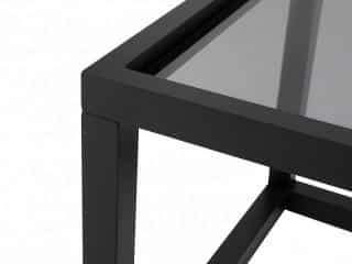 Konferenční stolek Modai LAWA 103 x 53 cm, sklo - černá č.4