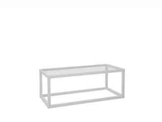 Konferenční stolek Modai LAWA 103 x 53 cm, sklo - bílá č.1