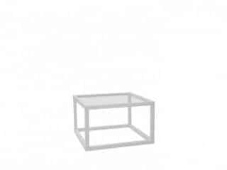 Konferenční stolek Modai LAWA 63 x 63 cm, sklo - bílá č.1