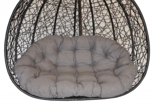 Polstr na závěsnou houpačku Double - šedý melír č.1