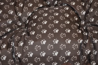 Matrace voděodolná 83x57 - tlapka hnědá č.2