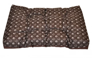 Matrace voděodolná 83x57 - tlapka hnědá č.1