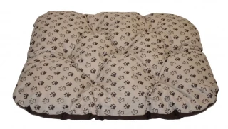 Podložka voděodolná zaoblená 80x60 - tlapka béžová č.1