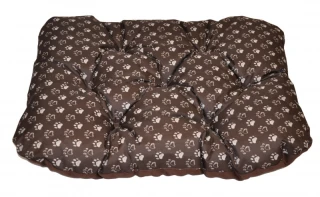 Podložka voděodolná zaoblená 80x60 - tlapka hnědá č.1