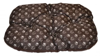 Podložka voděodolná zaoblená 60x45 - tlapka hnědá č.1