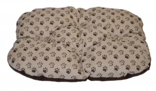 Podložka voděodolná zaoblená 60x45 - tlapka béžová č.1