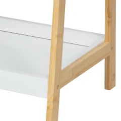 Bambusový regál GRADA bílá