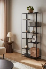 Regálová knihovna ARCANA černá