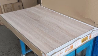 Čtyřdveřový kredenc DOMIS, dub sonoma/bílá - II.jakost č.7