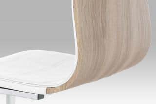 Jídelní židle WE-5022 WT - koženka bílá