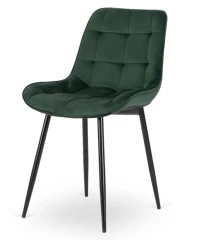 Jídelní židle Chris - zelená welur č.1