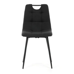 Jídelní židle, černá, látka, DCL-V2017 BK2