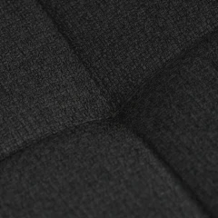 Jídelní židle, černá, látka, DCL-V2017 BK2